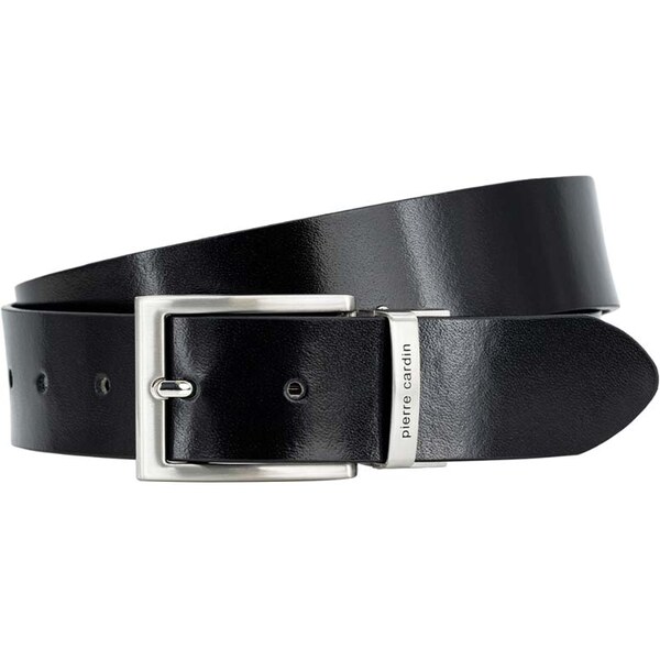 Pánsky obojstranný kožený opasok Pierre Cardin – čierny a koňakový 66932731