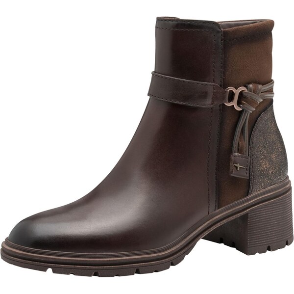 Tamaris Členkové čižmy tmavohnedá 66945392