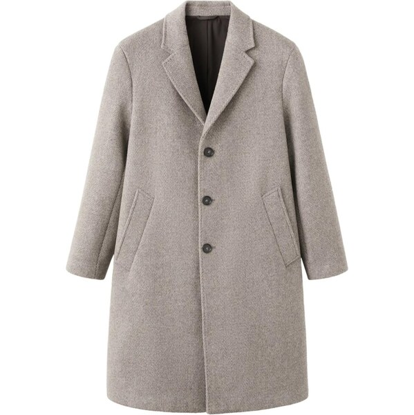 MANGO MAN Prechodný kabát Baldoria béžová / tmavobéžová 66945503