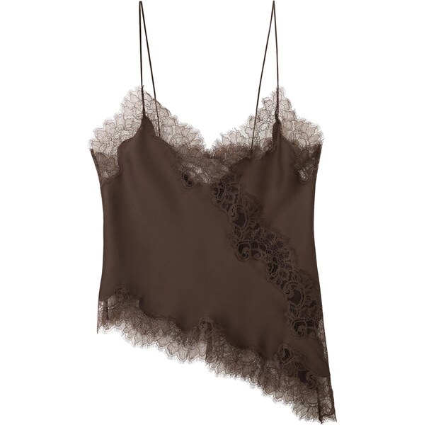 MANGO Top Tity čokoládová 66945530