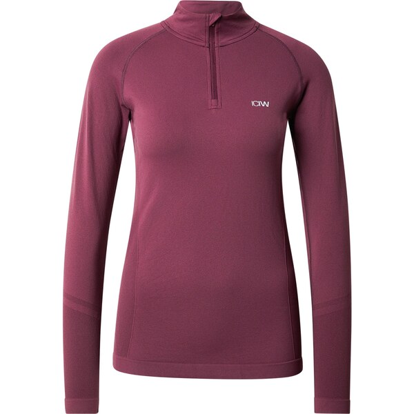 ICANIWILL Funkčné tričko Define vínovo červená / biela 66945648