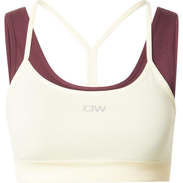 ICANIWILL Športová podprsenka Mirage krémová / vínovo červená 66945661
