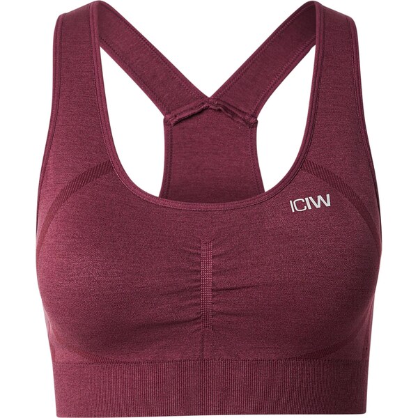 ICANIWILL Športová podprsenka Rush vínovo červená / biela 66945701