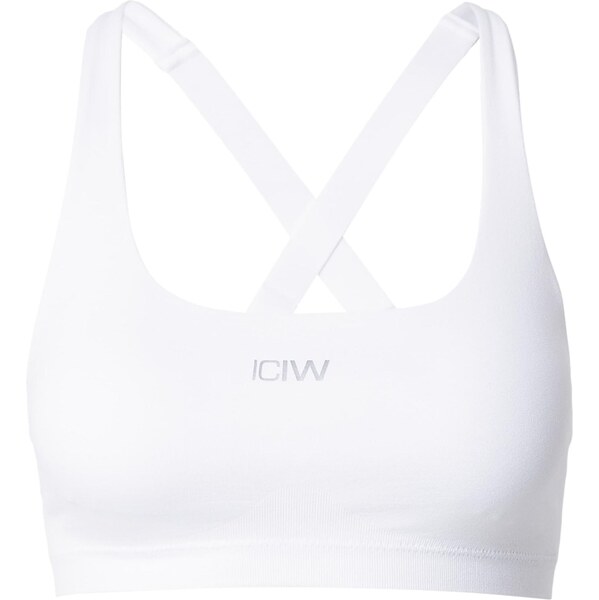 ICANIWILL Športová podprsenka svetlosivá / biela 66945707