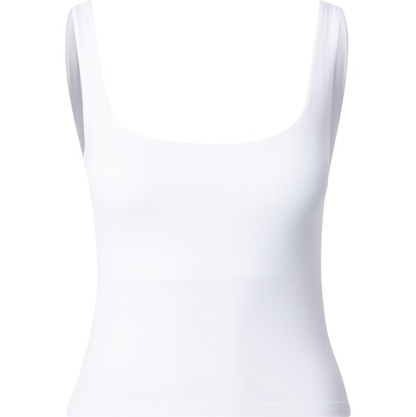 ICANIWILL Športový top Smooth strieborná / biela 66945749