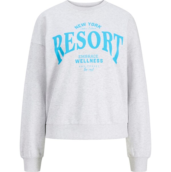 JJXX Mikina JXMERLE vodová / biela melírovaná 66945755