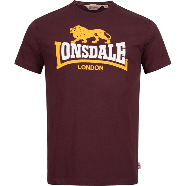 Lonsdale London Tričko Holmpton žltá / bordová / biela 66945776