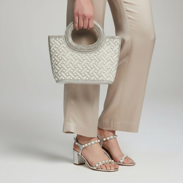 JOHN-C Spoločenská kabelka s perlami Luna Chic 66949282