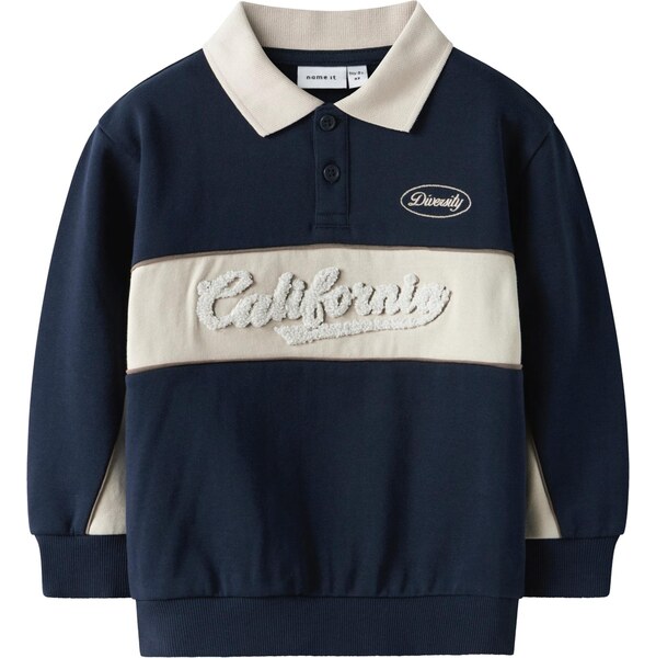 NAME IT Mikina NMMTUCAN nebielená / námornícka modrá 66951953