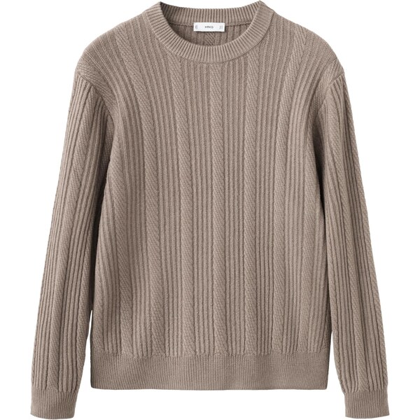 MANGO MAN Sveter Marina tmavošedá 66952037
