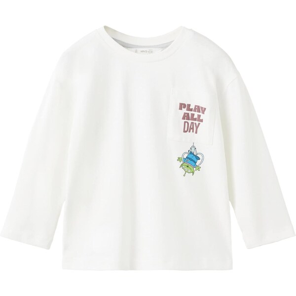 MANGO KIDS Tričko TOYBUZZ svetlomodrá / kiwi / bordová / šedobiela 66952091
