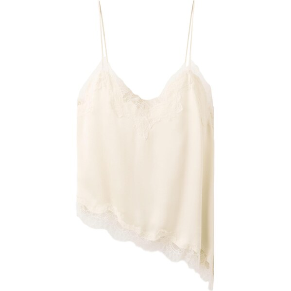 MANGO Top Tity svetlobéžová 66952093