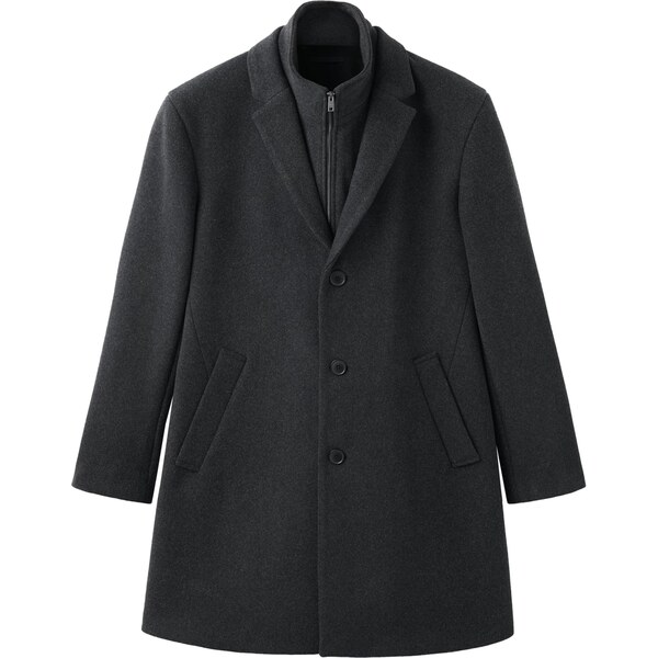 MANGO MAN Prechodný kabát Uriel tmavosivá 66952117