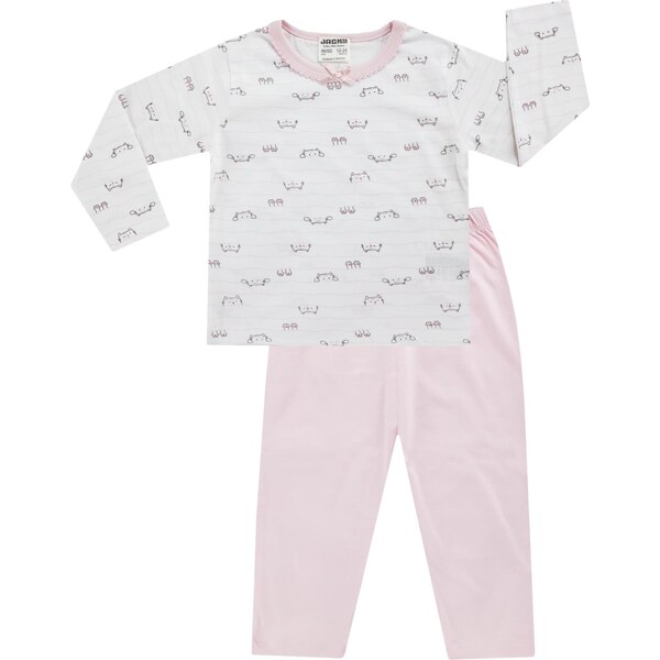 JACKY Pyžamo ružová / čierna / biela 66952175