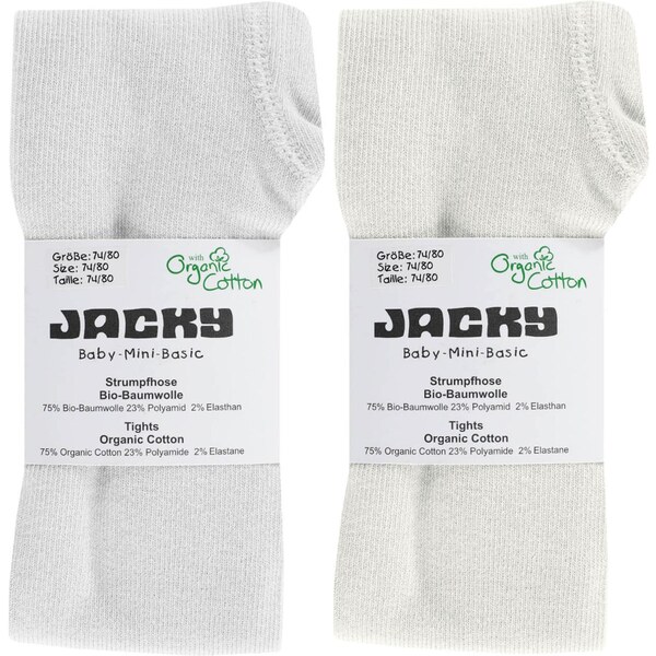 JACKY Pančuchy biela / šedobiela 66952176