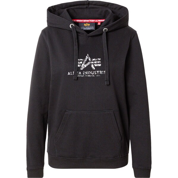 ALPHA INDUSTRIES Mikina sivá / čierna / biela 66952309