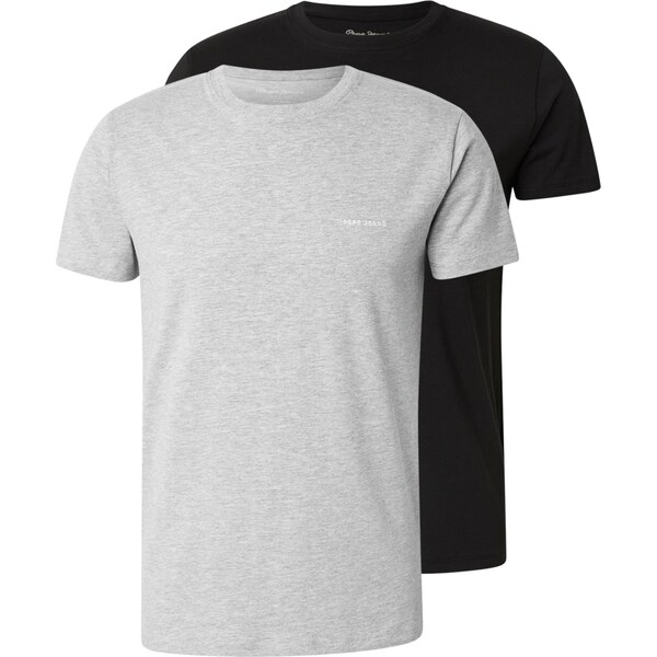 Pepe Jeans Tričko sivá melírovaná / čierna 66952323