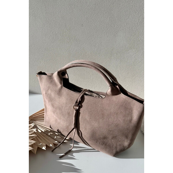 Boto Taška z eko semiše Taupe Ivonira 66956978