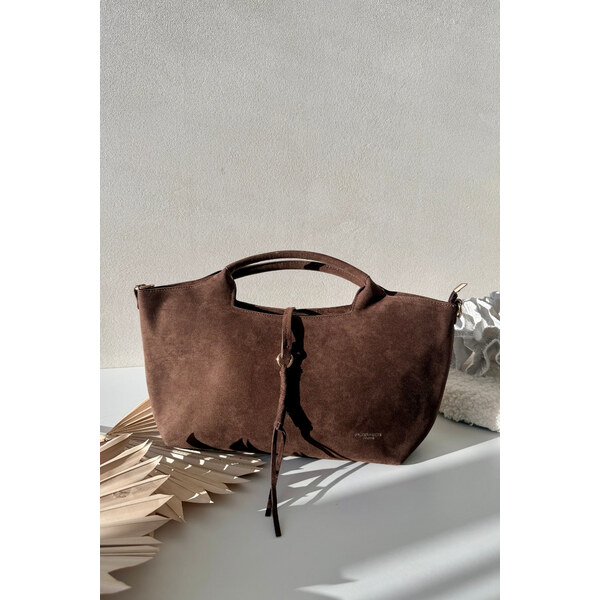 Kesi Eko semišová taška Chocolate Ivonira 66963573