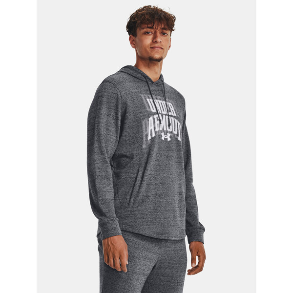 Sivá pánska mikina Under Armour UA Rival Terry Graphic HD 65574747