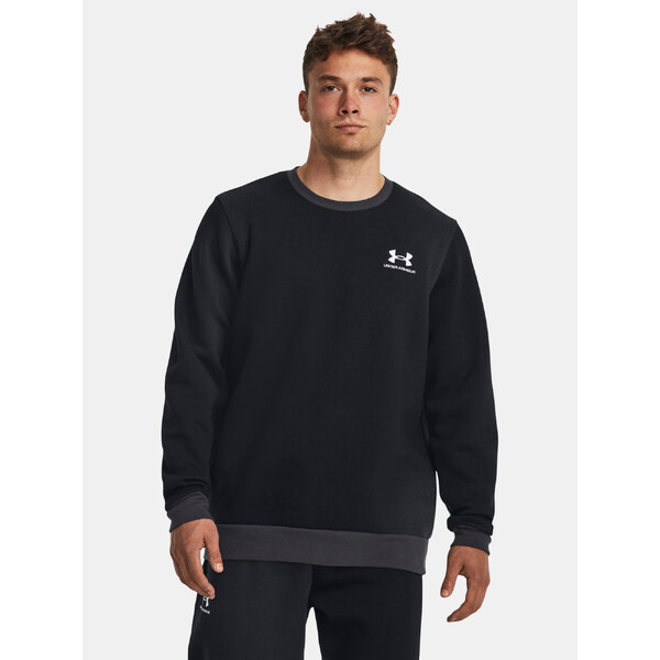 Čierna mikina Under Armour UA Essential Flc Novelty Crw 52519136