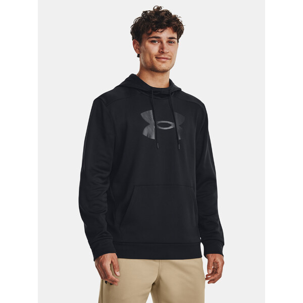 Čierna športová mikina Under Armour UA Armour Fleece Big Logo HD 52519078