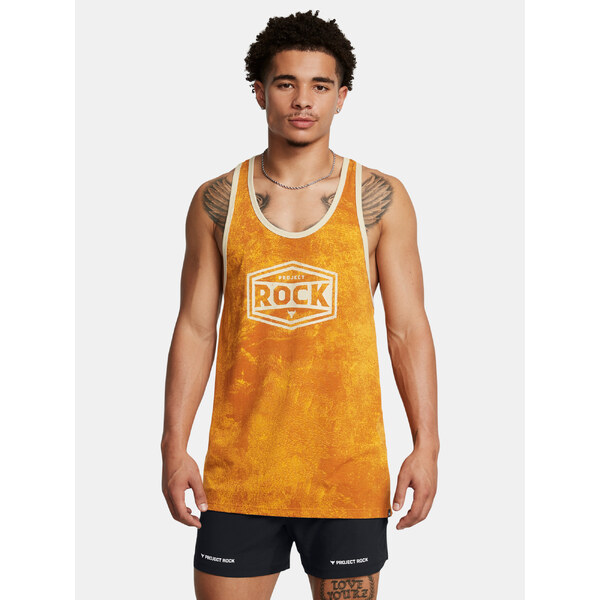 Under Armour Tank Top UA Pjt Rck Racer Tank Tools-YLW - Mens 64791077