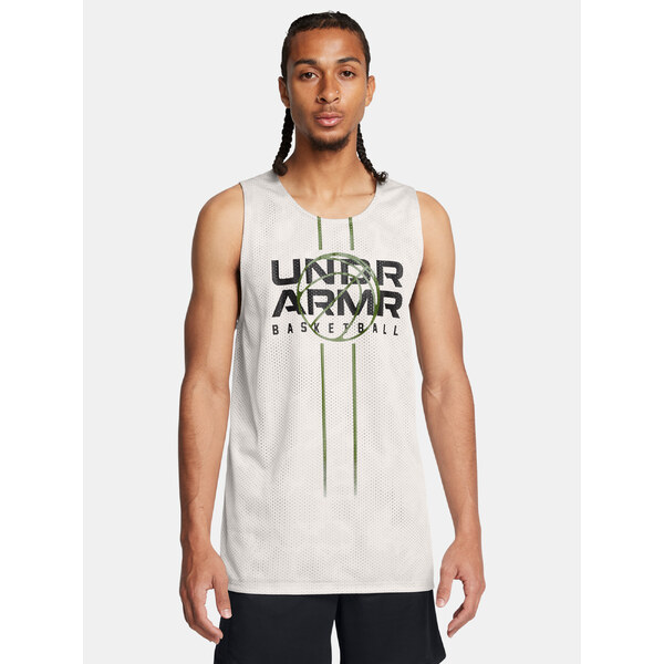 Mens tank top Under Armour UA Zone Reversible Jsy-GRN - Mens 64784772