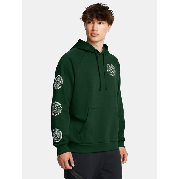 Mens sweatshirt Under Armour UA Rival Fleece HBR Logo HD-GRN - Mens 64784836