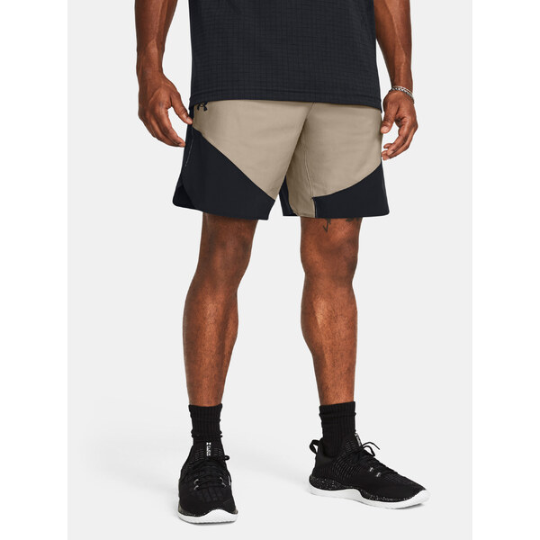 Mens shorts Under Armour UA Peak Woven Hybrid Short-BRN - Mens 64790159