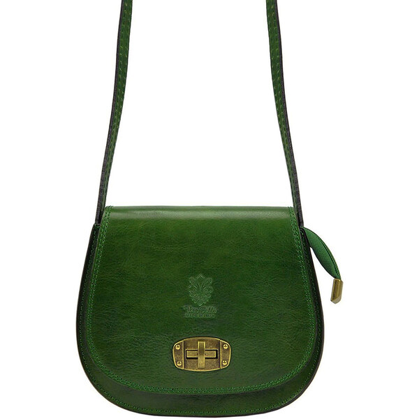 Zelená kožená elegantná crossbody kabelka Gregorio 66963680