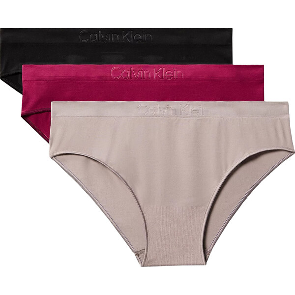 CALVIN KLEIN - nohavičky 3PACK Bonded flex seamless modern essence - 66964700
