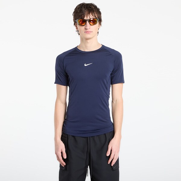 Nike Pro Mens Dri-FIT Tight Short-Sleeve Fitness Top Obsidian/ White S 66964745