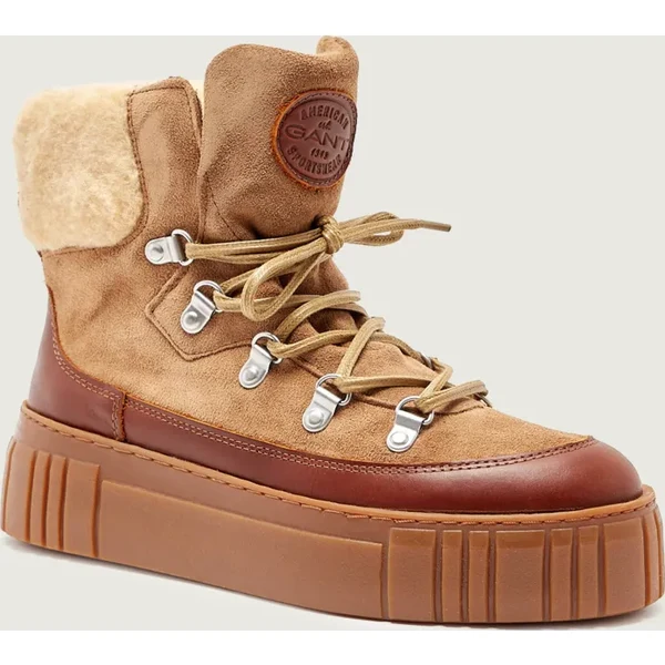 Gant Šnurovacie topánky Snowmont | shearling | semiš 66965060