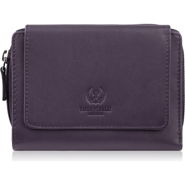 Paolo Peruzzi Dámska kožená peňaženka s RFID | fialová SL-07-VI 66964995