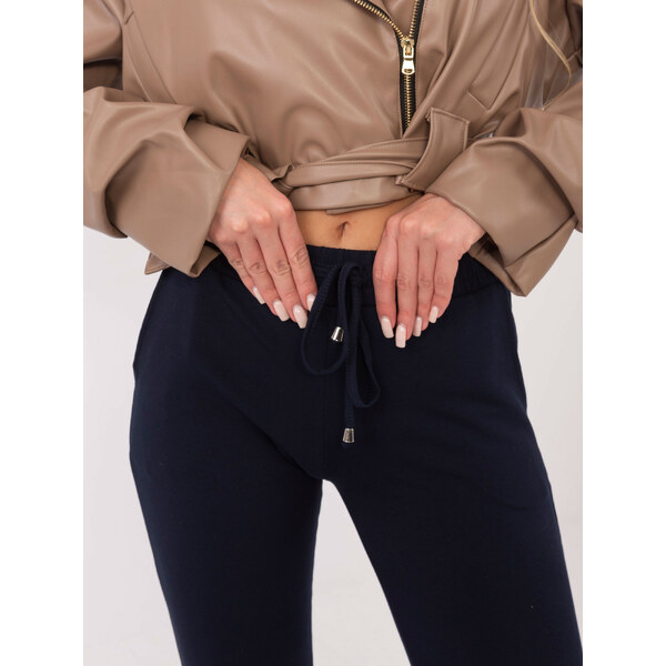 BASIC Dámske tmavo modré tepláky -RV-DR-5040.00X-dark blue 19307115