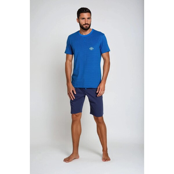 Henderson Pánske krátke bavlnené pyžamo Drake 38878-59X tmavomodré, 23346920