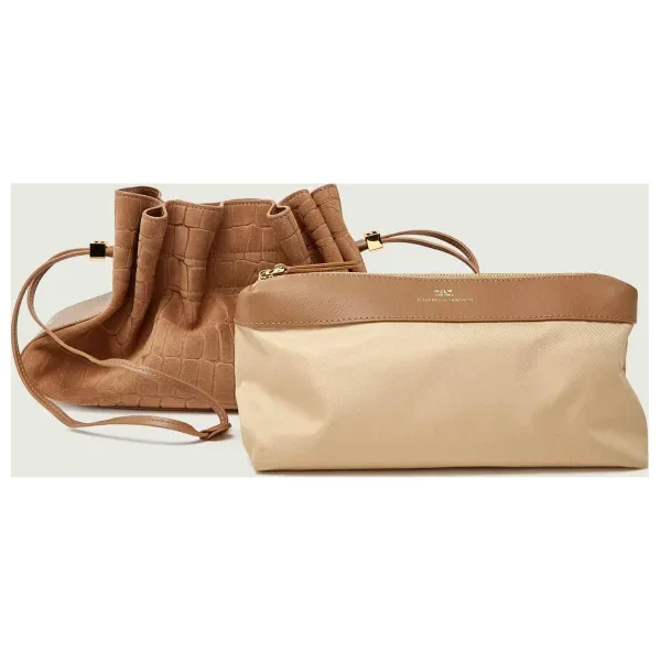 Elisabetta Franchi Vak na chrbát + príručná taštička | semiš 66963861