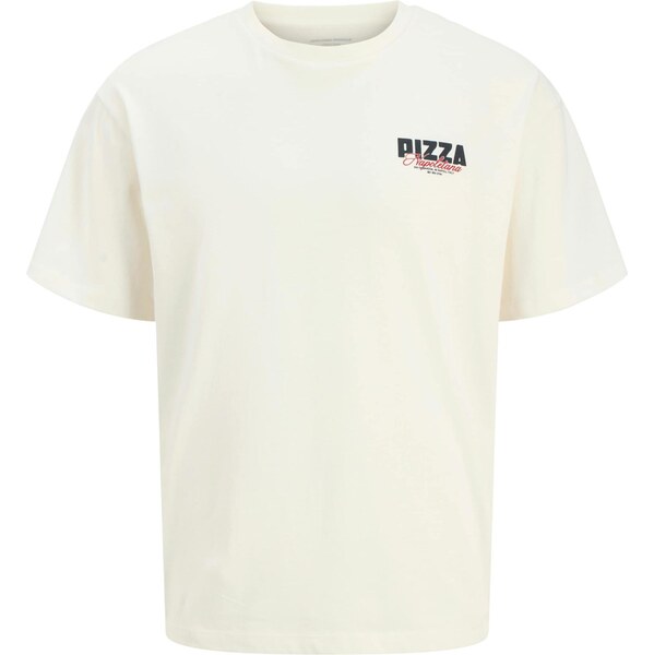 JACK & JONES Tričko JORNAPOLI krémová / tmelová / tmavomodrá / ohnivo 66967094