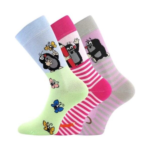 KR 111 PRUHY barevné ponožky Boma - KRTEČEK 66969092