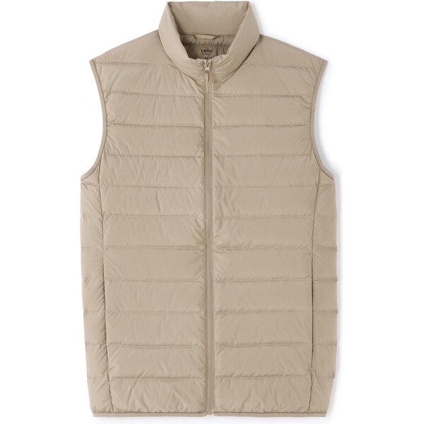 Pánska béžová vesta Celio 66971442