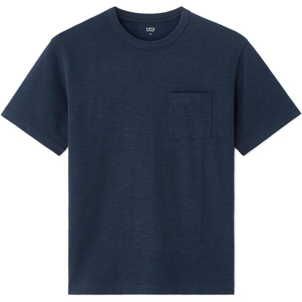 Celio Tmavomodré tričko s vreckom 66971488