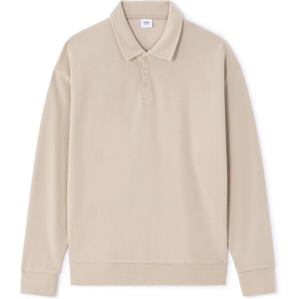 Pánska béžová polokošeľa Celio 66971554