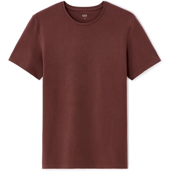 Celio Bordové tričko s krátkym rukávom 66971591