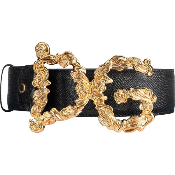 DOLCE & GABBANA 3D Gold Logo Black opasok 66972557