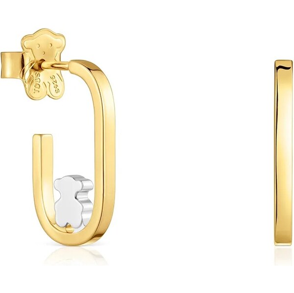 Pozlátené náušnice Tous 66972782