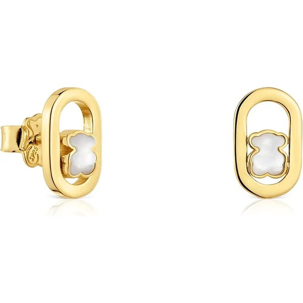 Pozlátené náušnice Tous 66972767