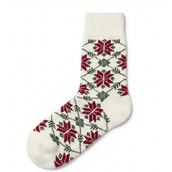 Vlnka Ponožky s ovčou vlnou Merino vianočná hviezda 66972855