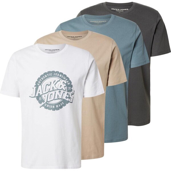 Jack & Jones Premium Tričko JPRBLUBARON brokátová / trstinová / čierna 65967568