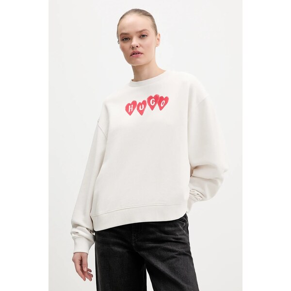 Bavlnená mikina HUGO Deroxina_8 66973947